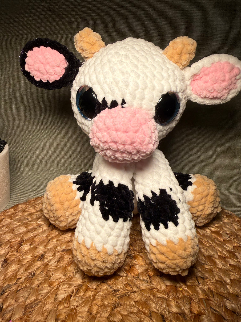 🐄💛 Maja die Kuh – handgehäkeltes Kuscheltier (ca. 20 cm)