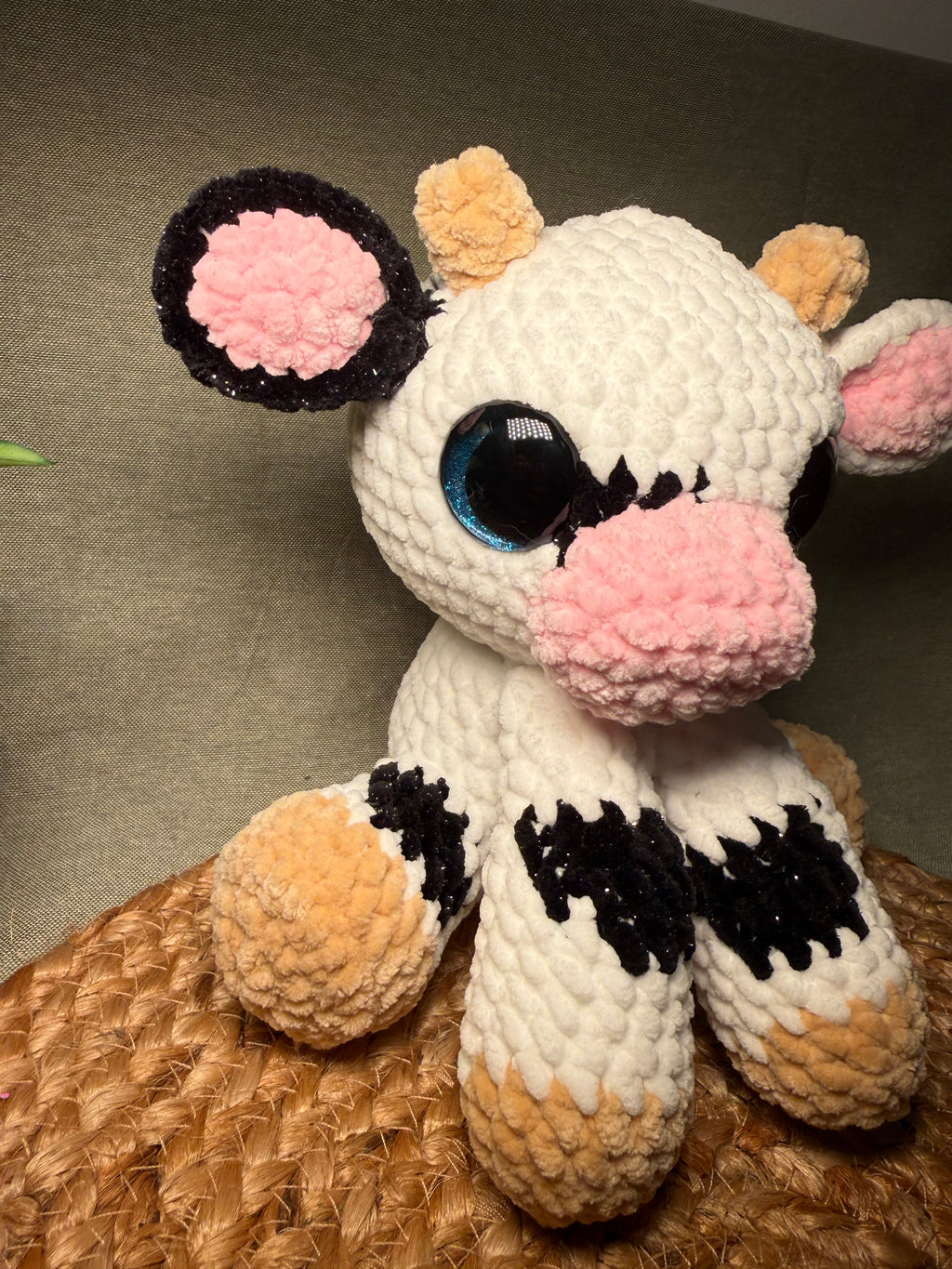 🐄💛 Maja die Kuh – handgehäkeltes Kuscheltier (ca. 20 cm)