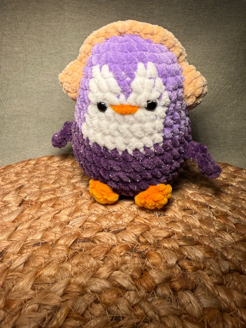 🐧🎧 Pino der Pinguin – handgehäkeltes Amigurumi Kuscheltier (ca. 11,5 cm)