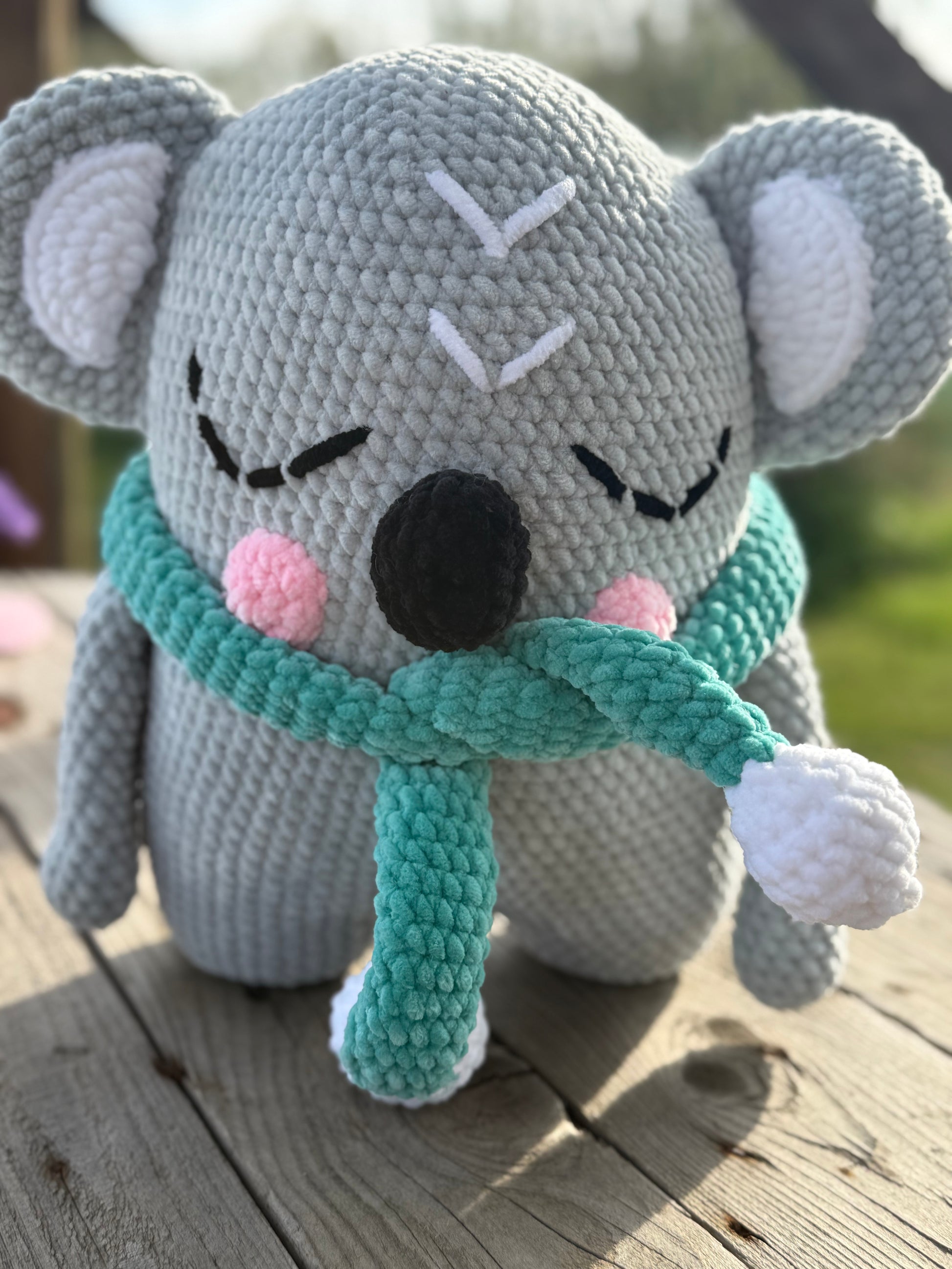 🐨💙 Kalle der Koala – handgehäkeltes Amigurumi Kuscheltier (ca. 32 cm)