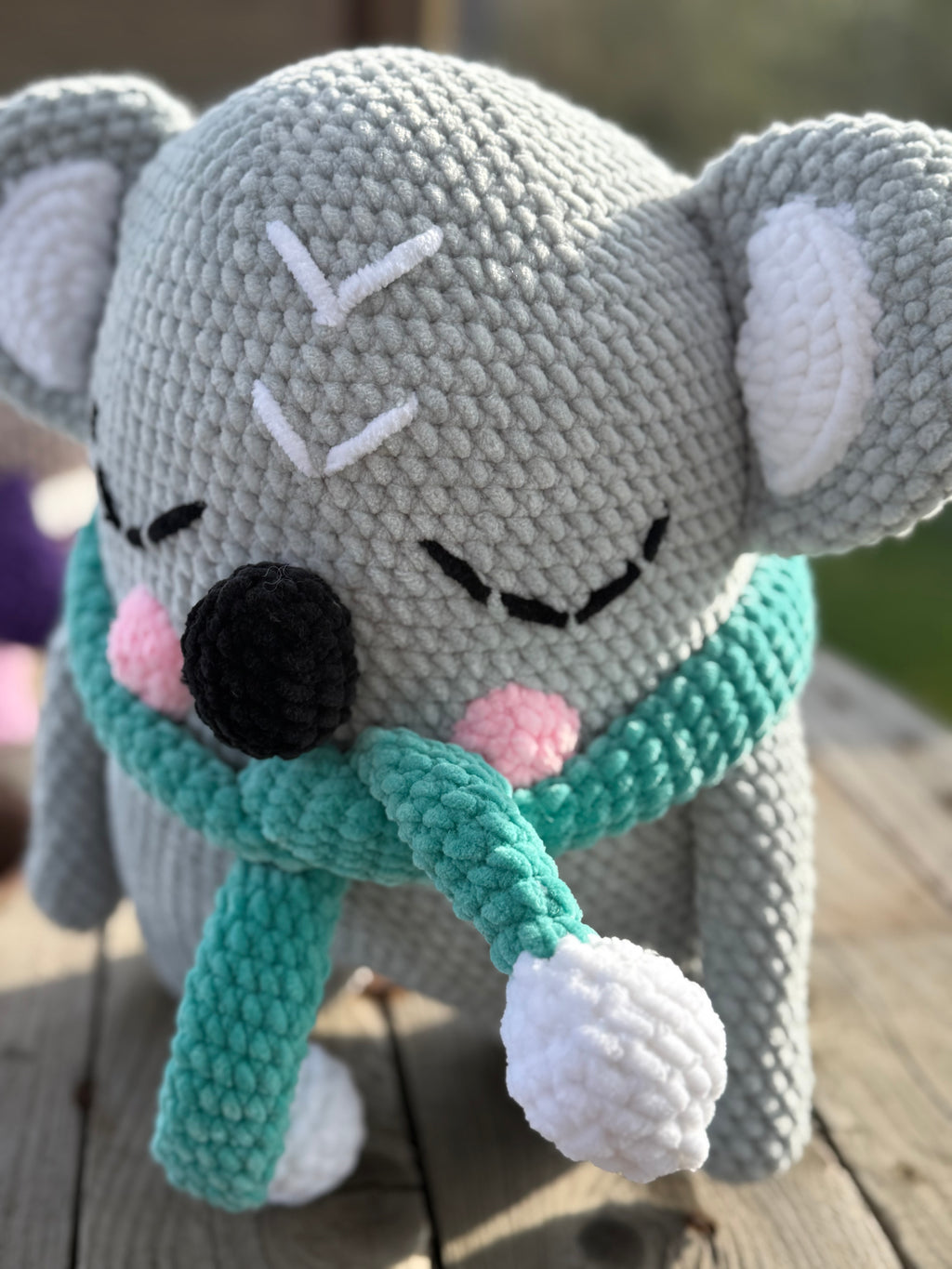 🐨💙 Kalle der Koala – handgehäkeltes Amigurumi Kuscheltier (ca. 32 cm)