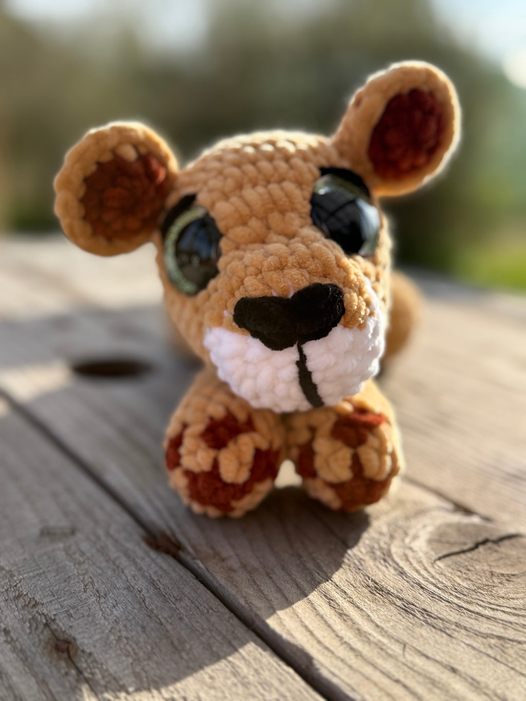 🦁💛 Nala die Löwin – handgehäkeltes Amigurumi Kuscheltier (ca. 21 cm lang)