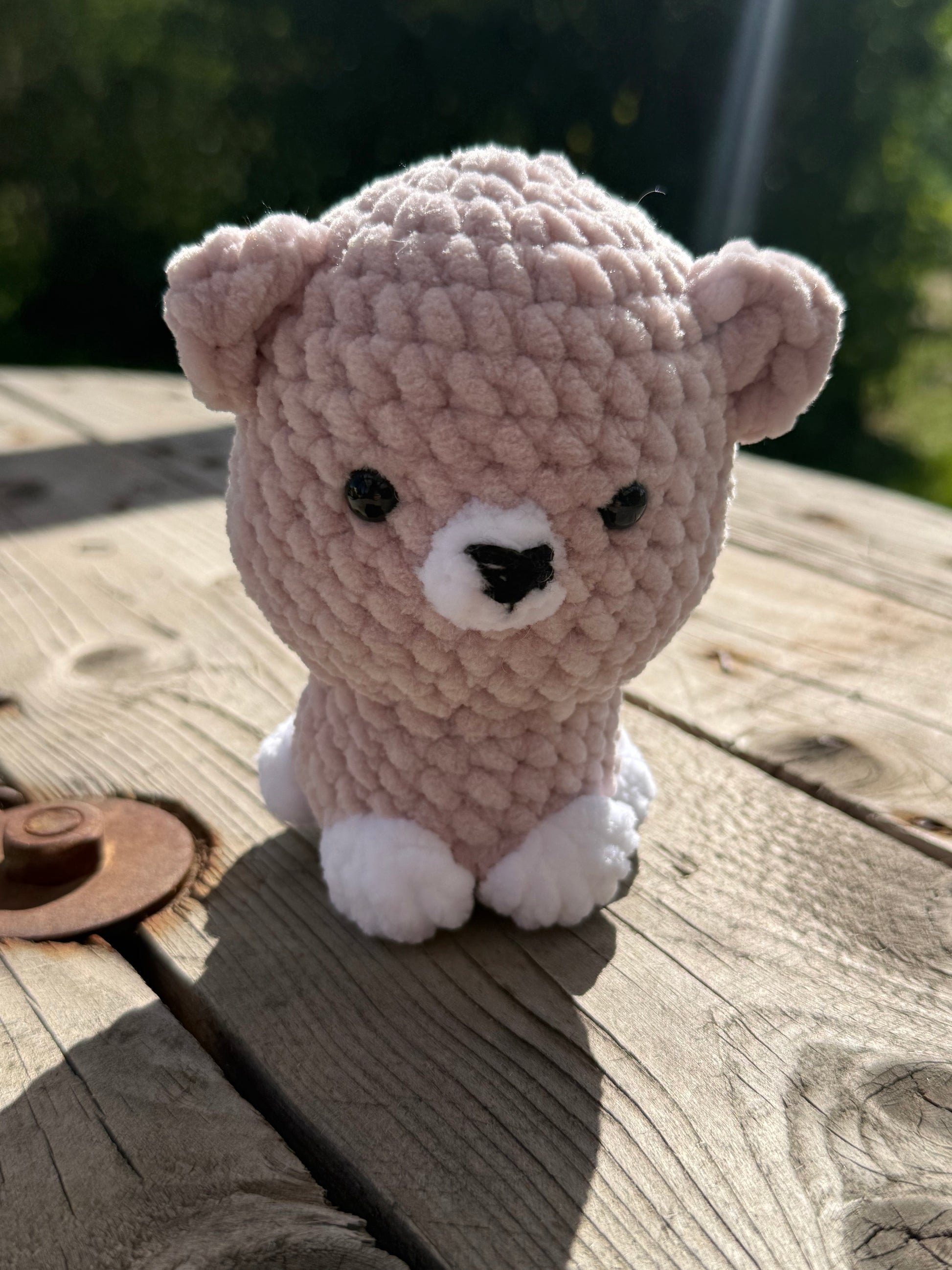🧸 Gehäkelte Bärchen aus Chenille – weich, liebevoll &handgemacht