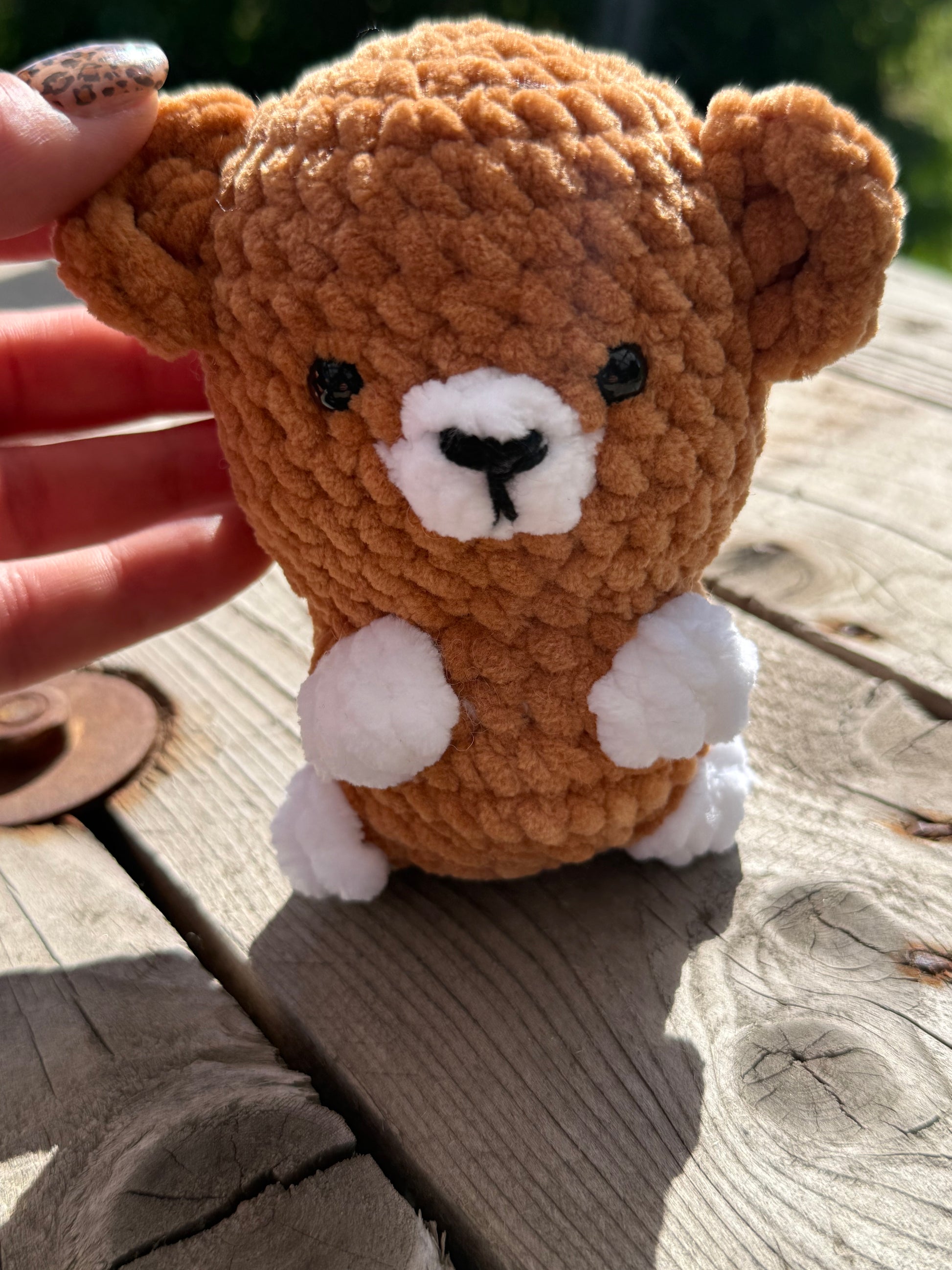 🧸 Gehäkelte Bärchen aus Chenille – weich, liebevoll &handgemacht