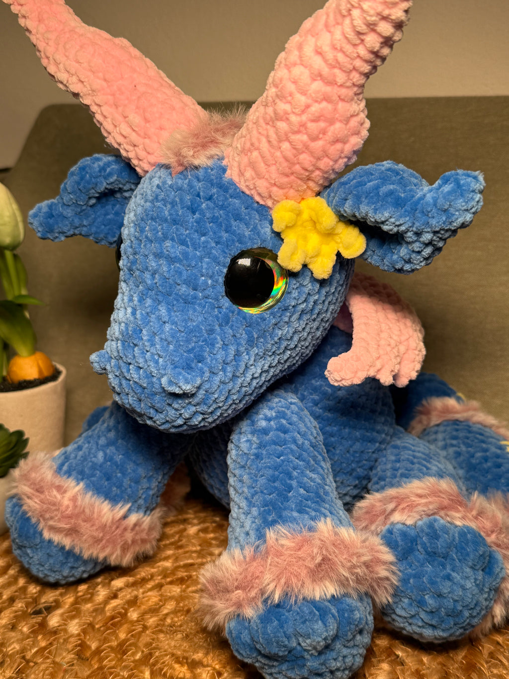 Gehäkelter Drache – Handgemachter Fantasiebegleiter 🐉