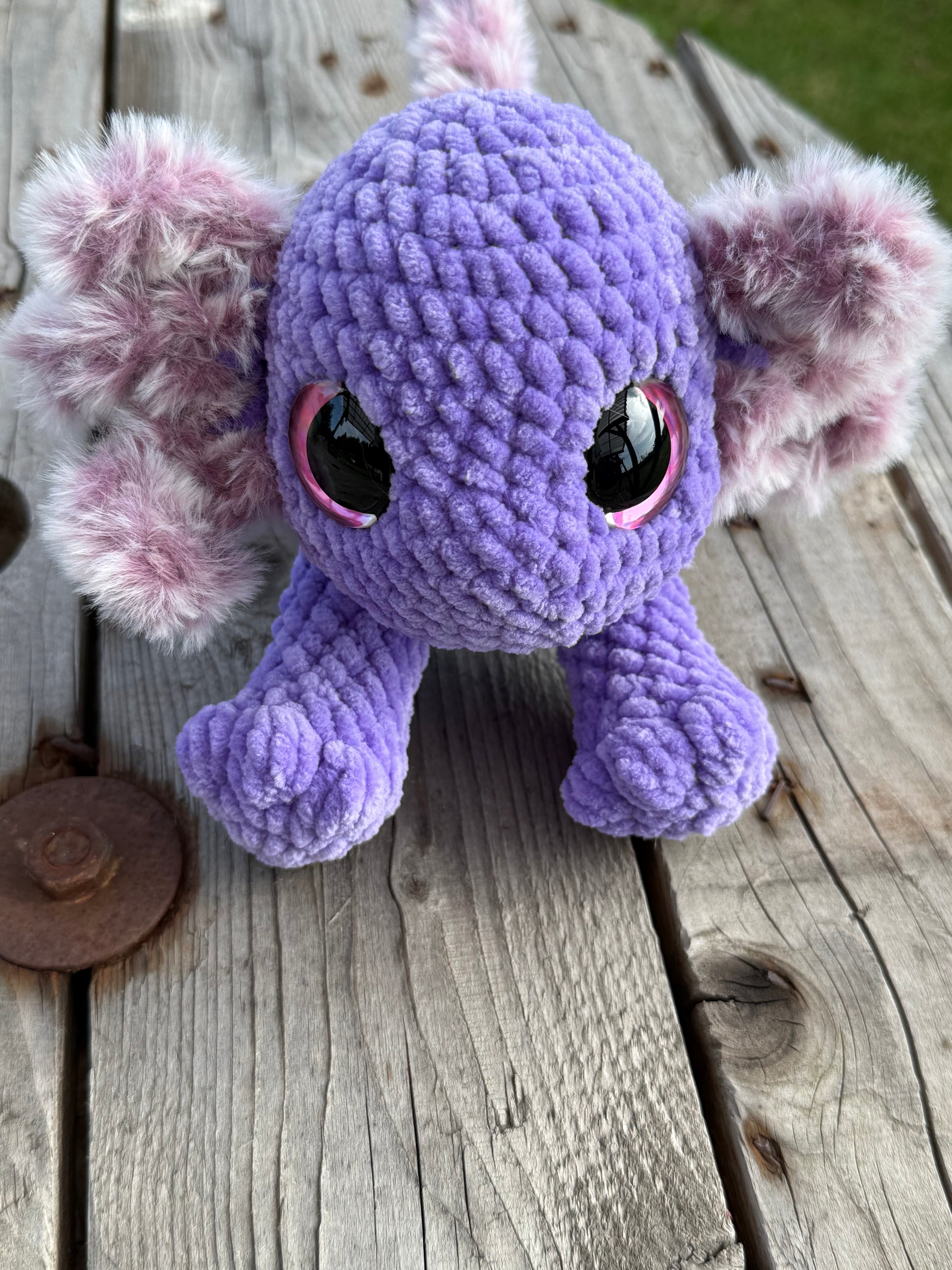 🩷 Axolotl „Wellenfreund“ – Handgehäkeltes Kuscheltier