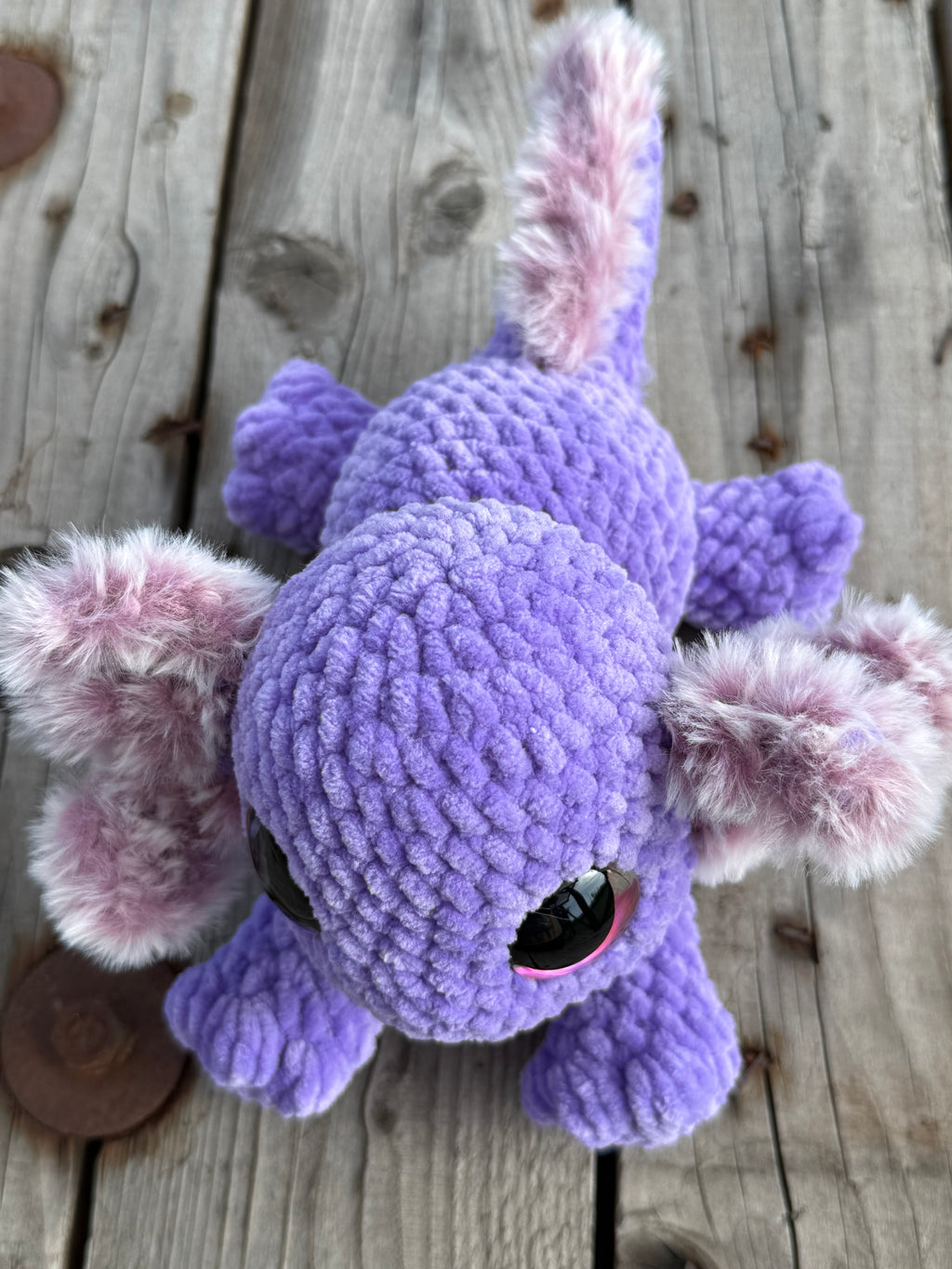 🩷 Axolotl „Wellenfreund“ – Handgehäkeltes Kuscheltier