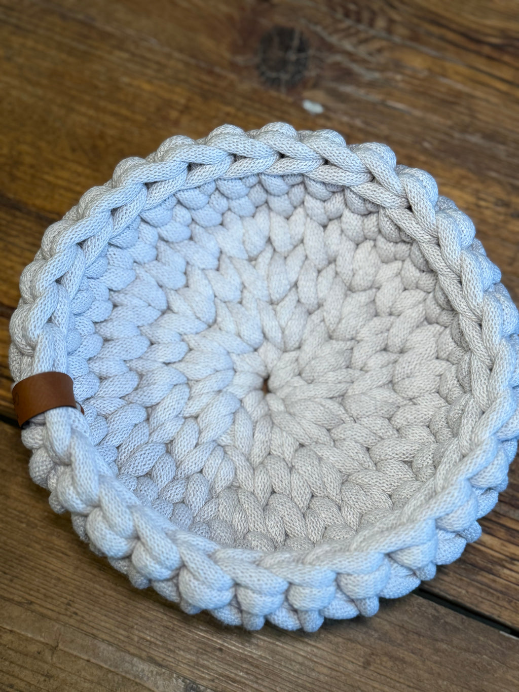 Chunky gehäkelte Körbe rund | 9 mm Bobbiny-Garn | In 3 Größen erhältlich