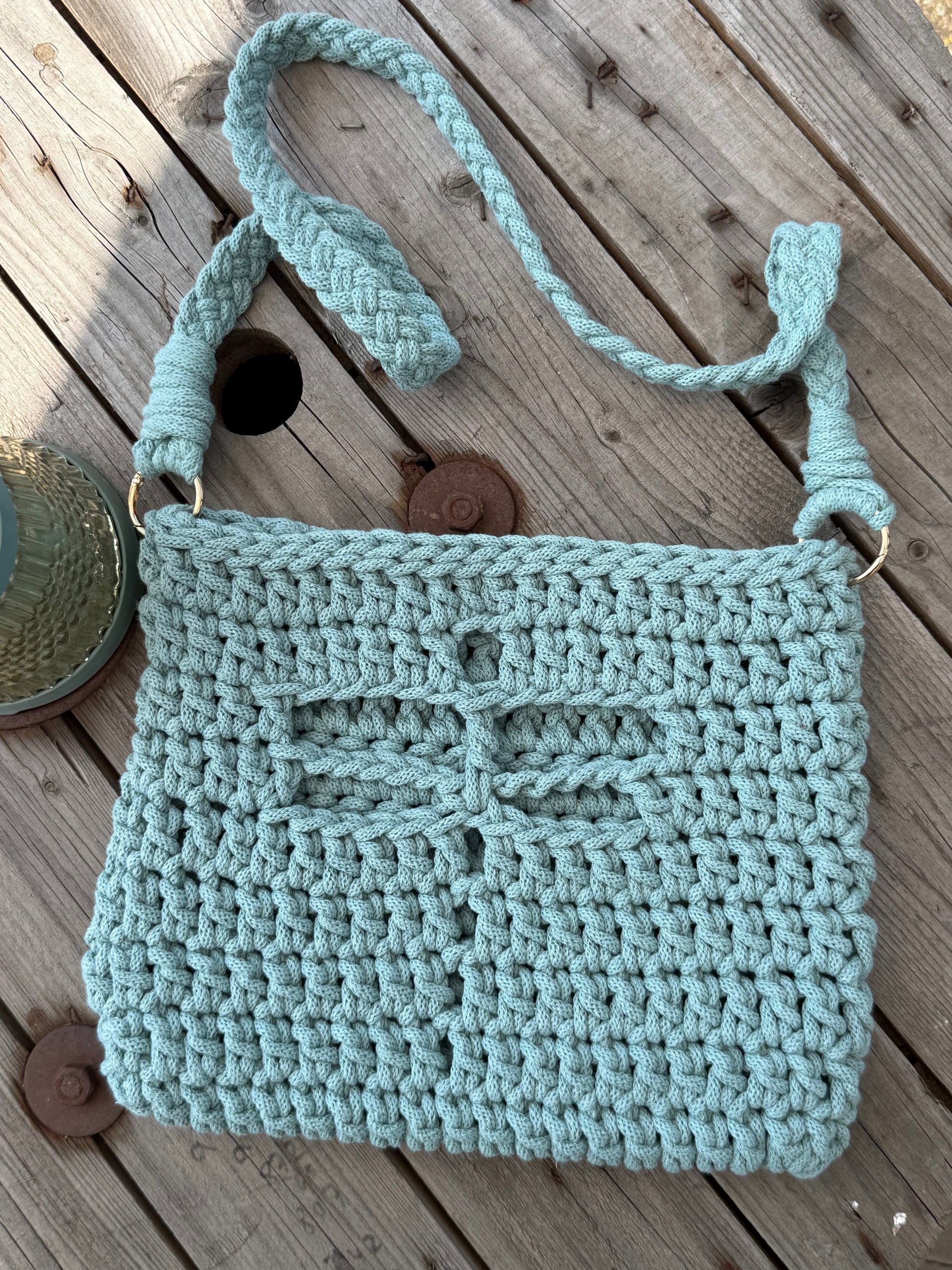 Libellen-Tasche gehäkelt – Crossbody, 5 mm Bobbiny