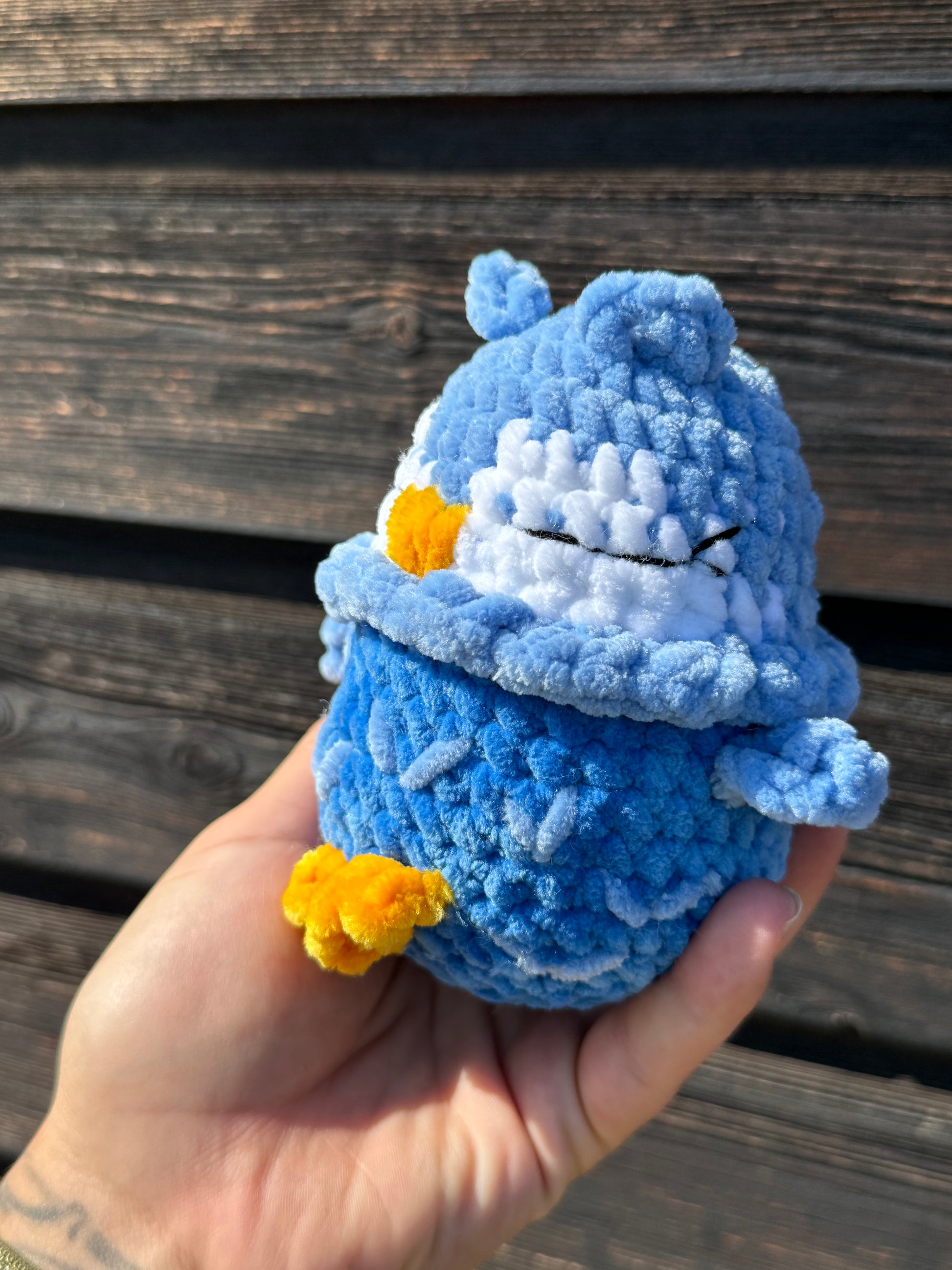🦉 Gehäkelte Eule in Blau – Handgemachtes Amigurumi 🧶