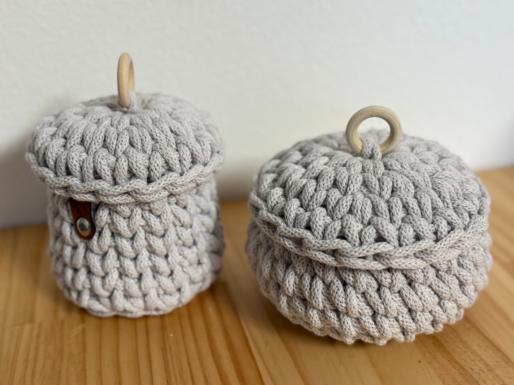 Aufbewahrungskörbe mit Deckel 🧶
