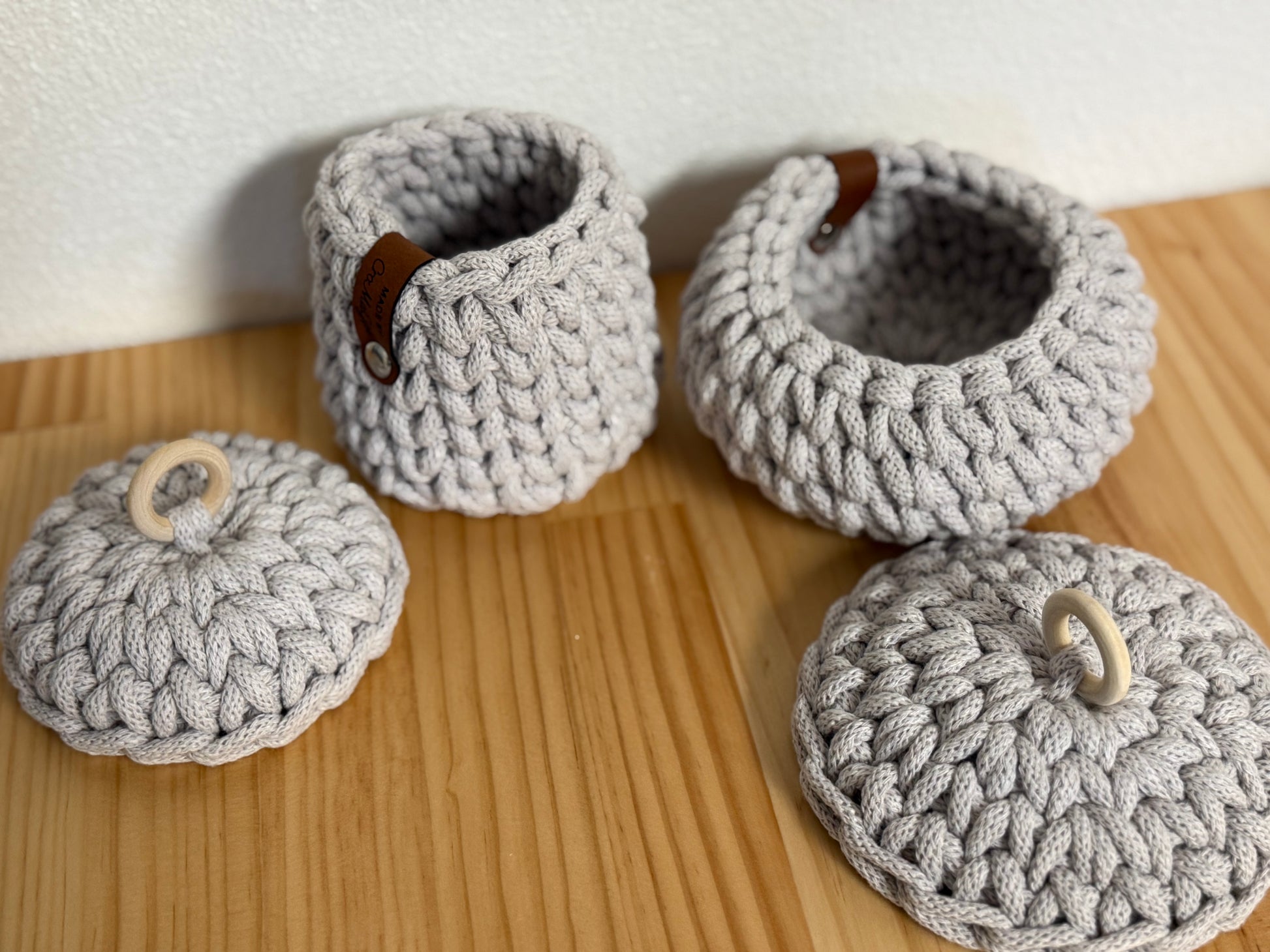 Aufbewahrungskörbe mit Deckel 🧶