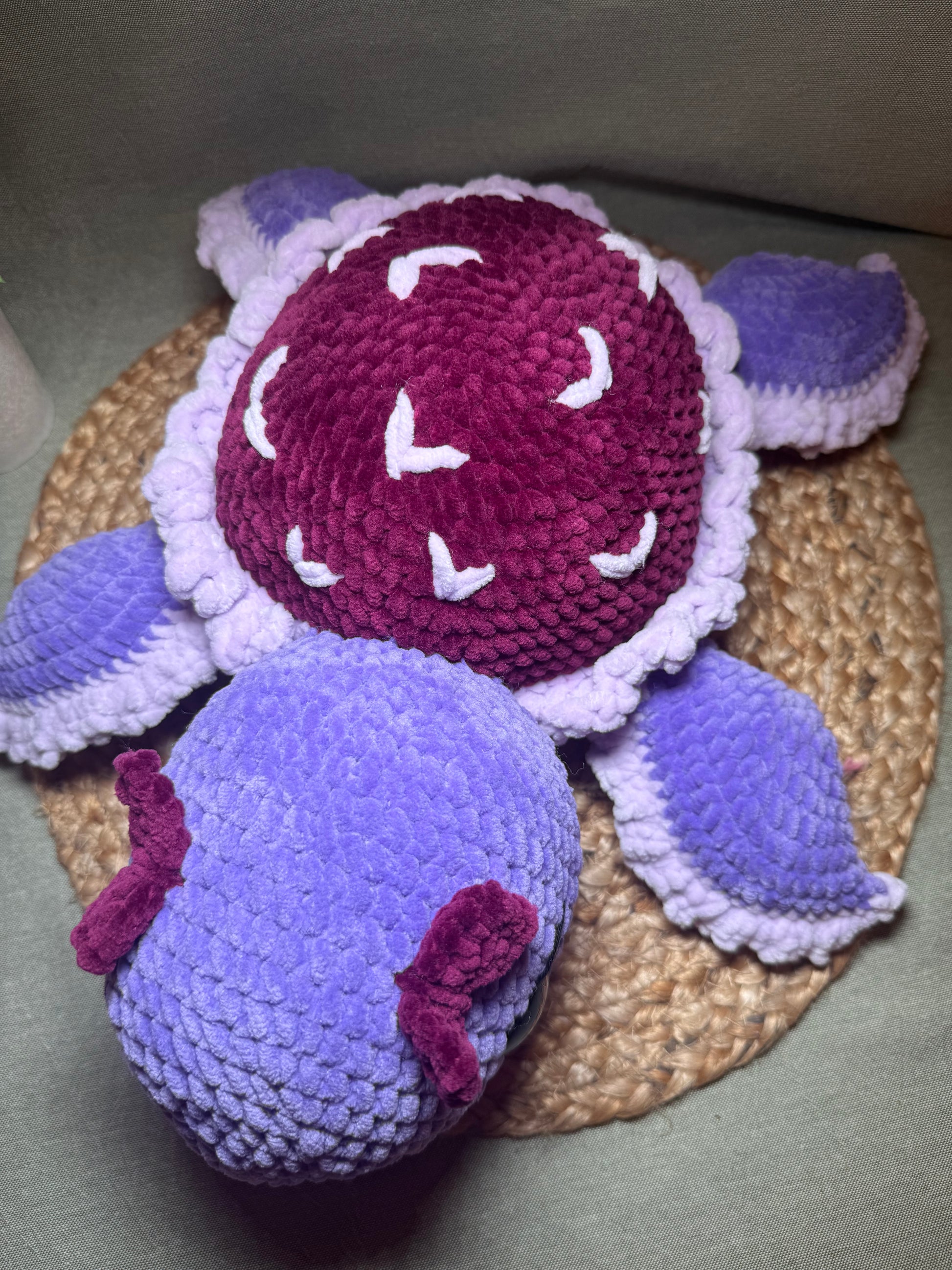 🐢❤️ Herzi die Schildkröte – handgehäkeltes Amigurumi Kuscheltier (ca. 37 cm)