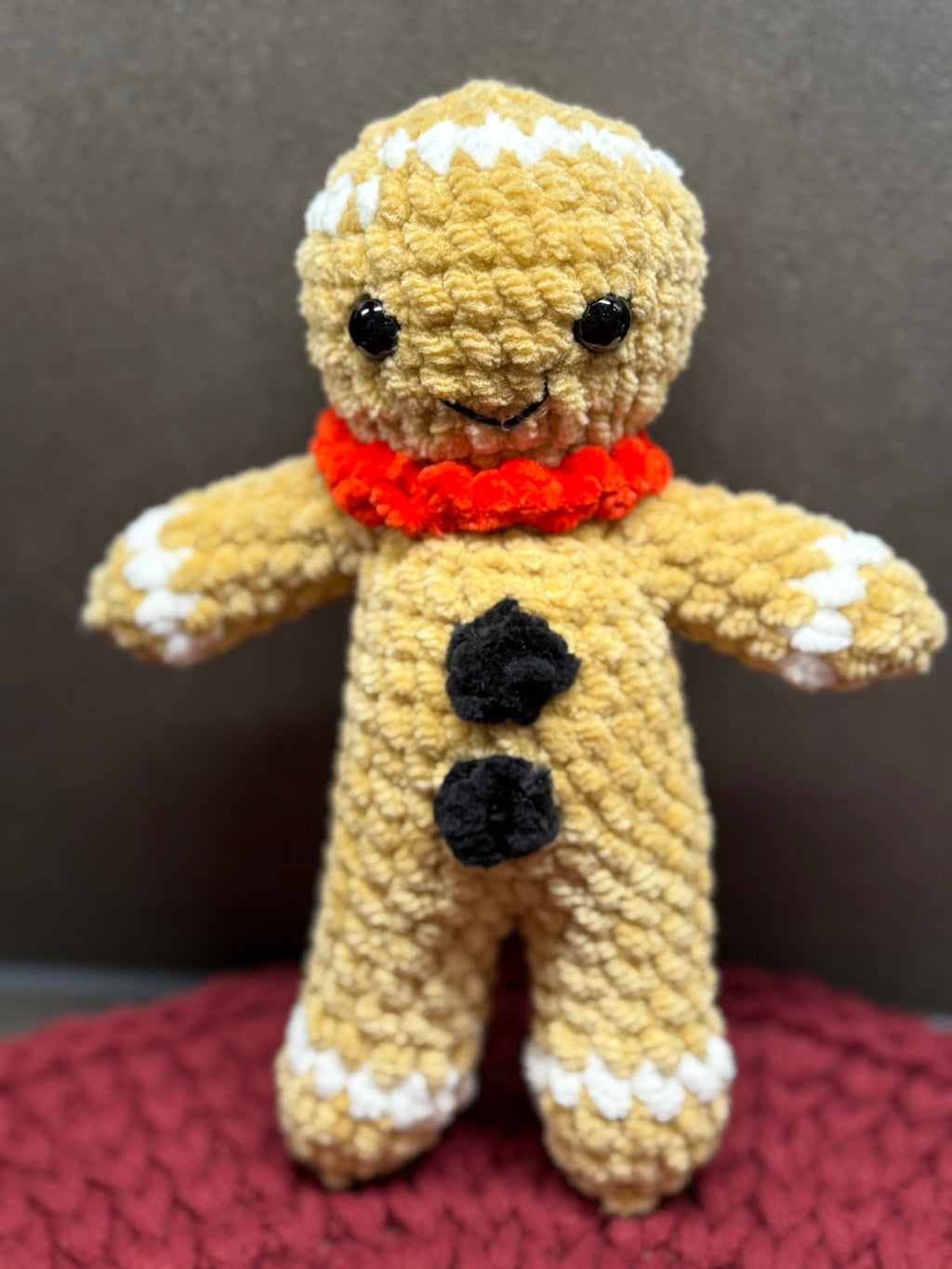 Amigurumi Lebkuchenmann – handgehäkelt, ca. 21 cm