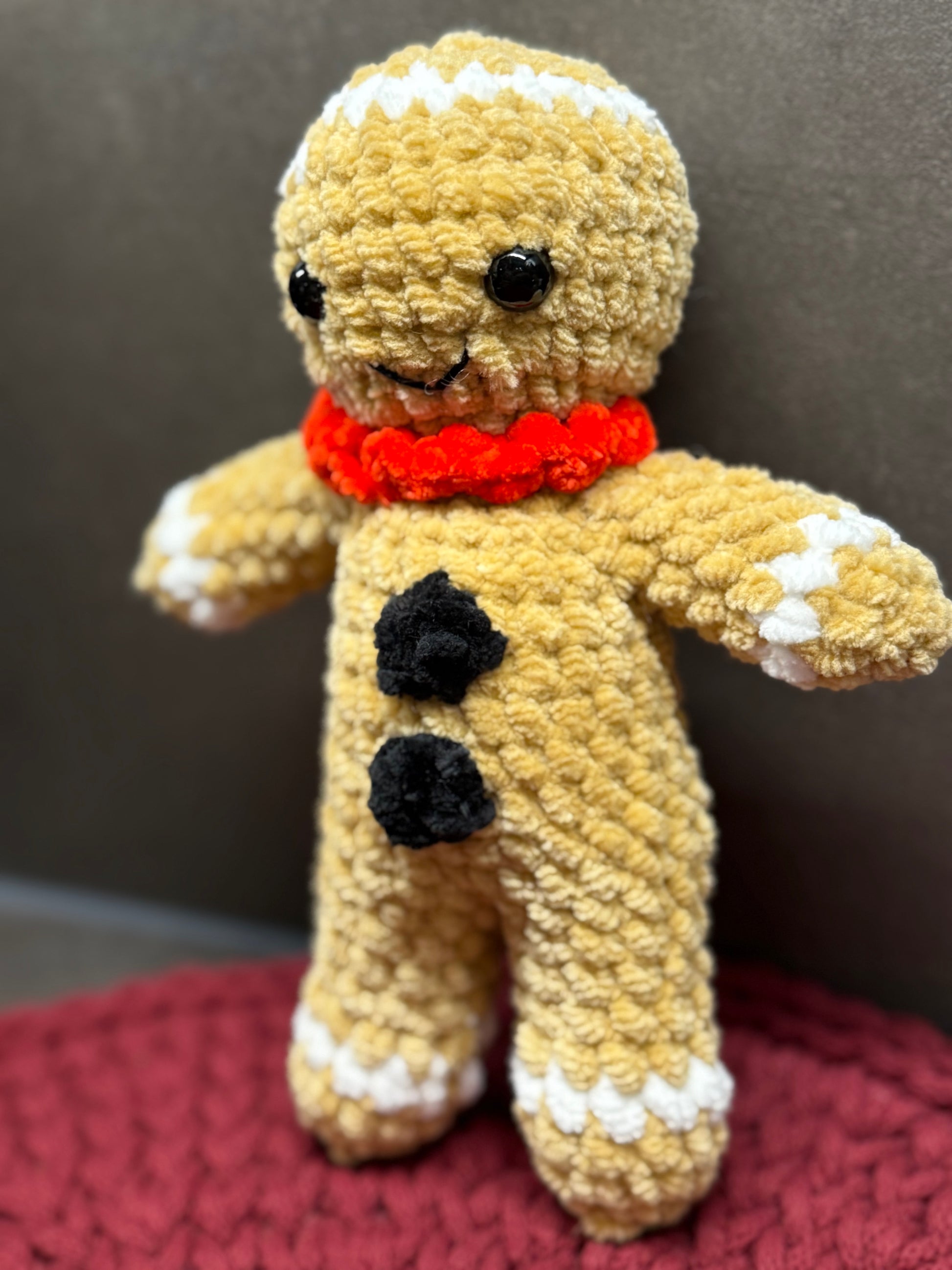 Amigurumi Lebkuchenmann – handgehäkelt, ca. 21 cm