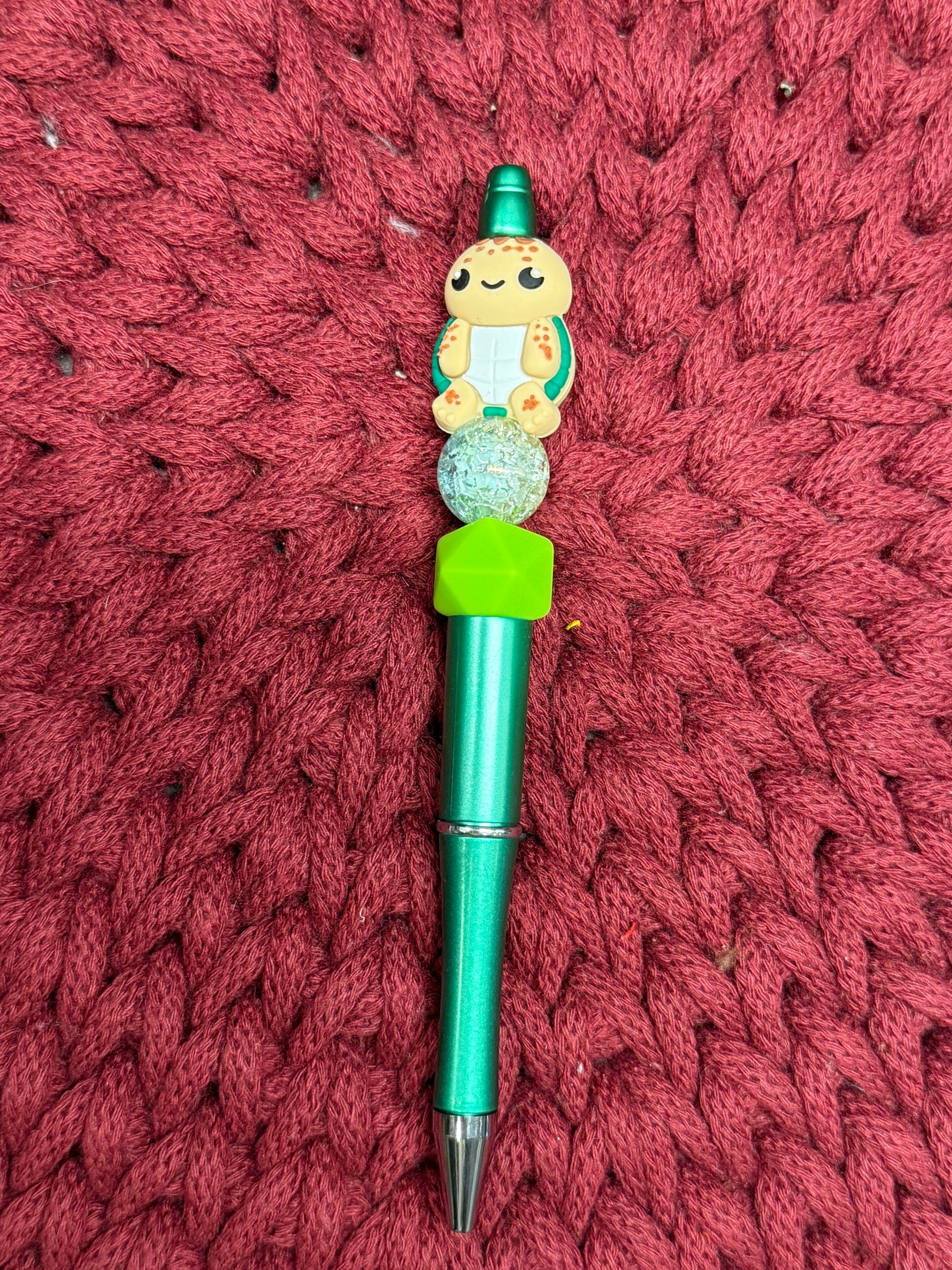 Handgemachter Kugelschreiber mit süßen Silikonperlen – perfekte kleine Aufmerksamkeit & Geschenkidee