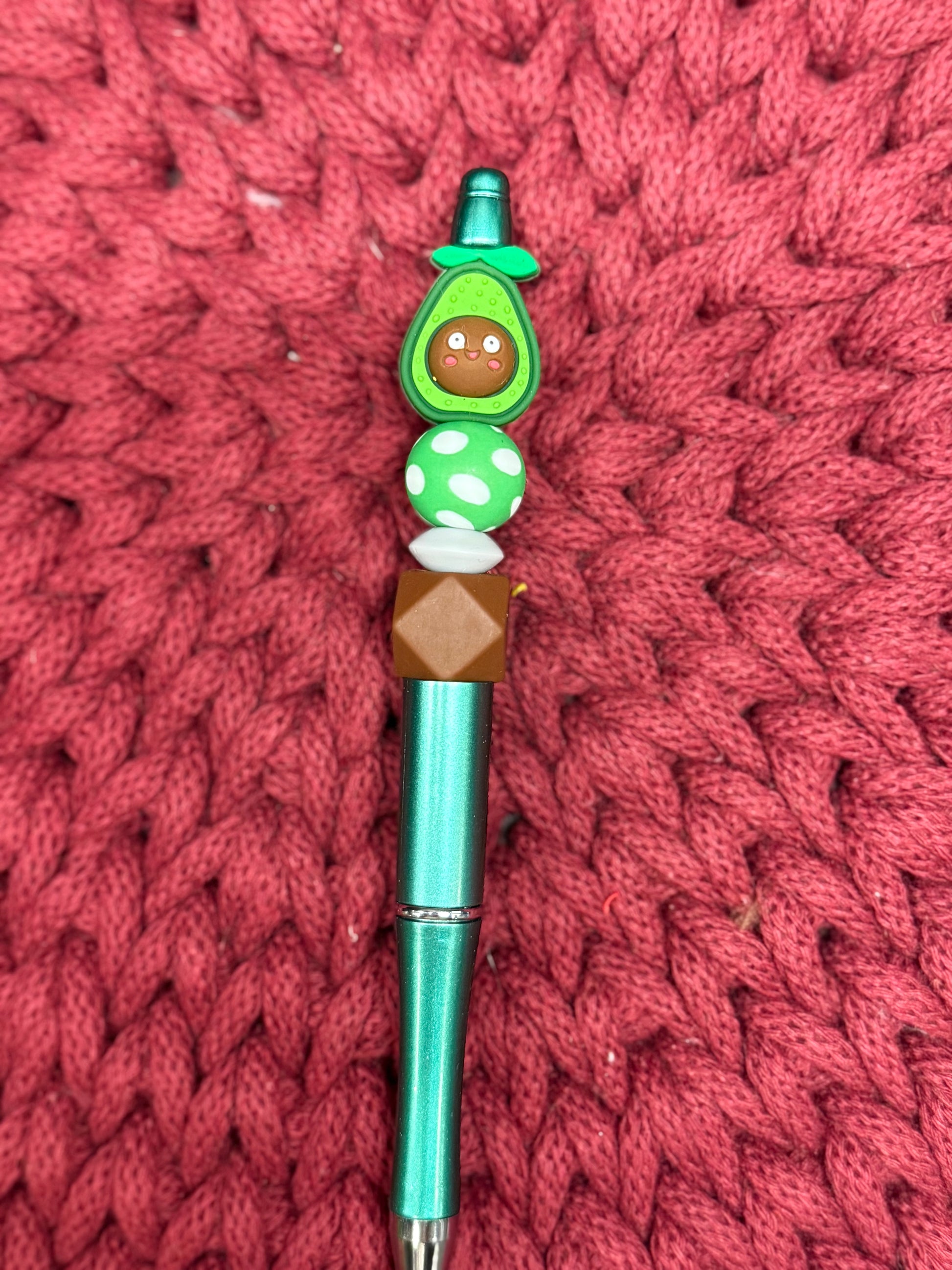 Handgemachter Kugelschreiber mit süßen Silikonperlen – perfekte kleine Aufmerksamkeit & Geschenkidee