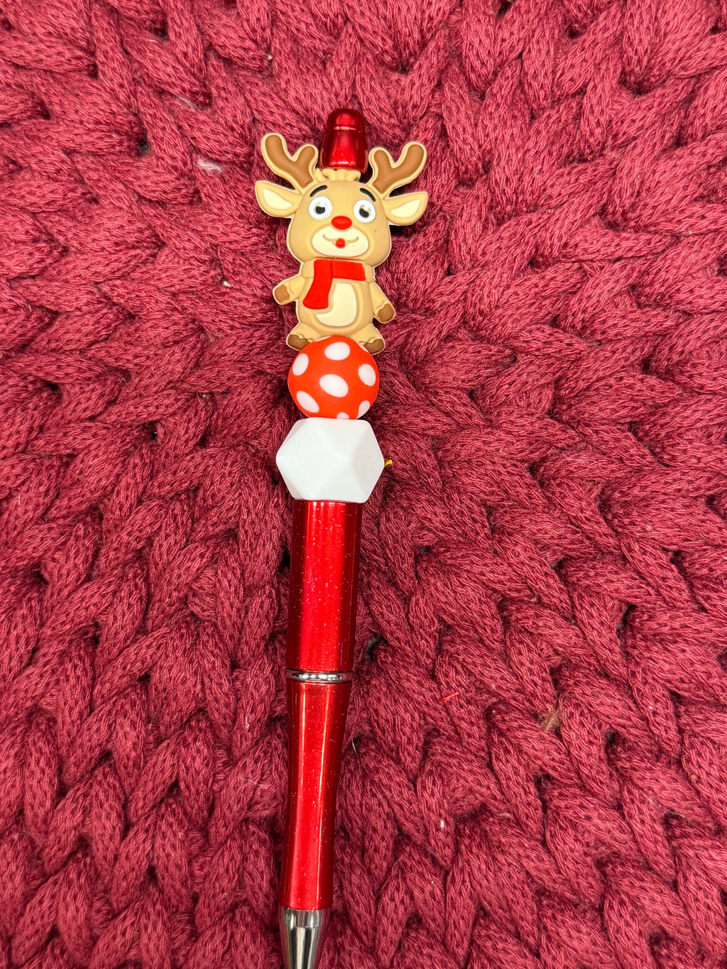 Handgemachter Kugelschreiber mit süßen Silikonperlen – perfekte kleine Aufmerksamkeit & Geschenkidee