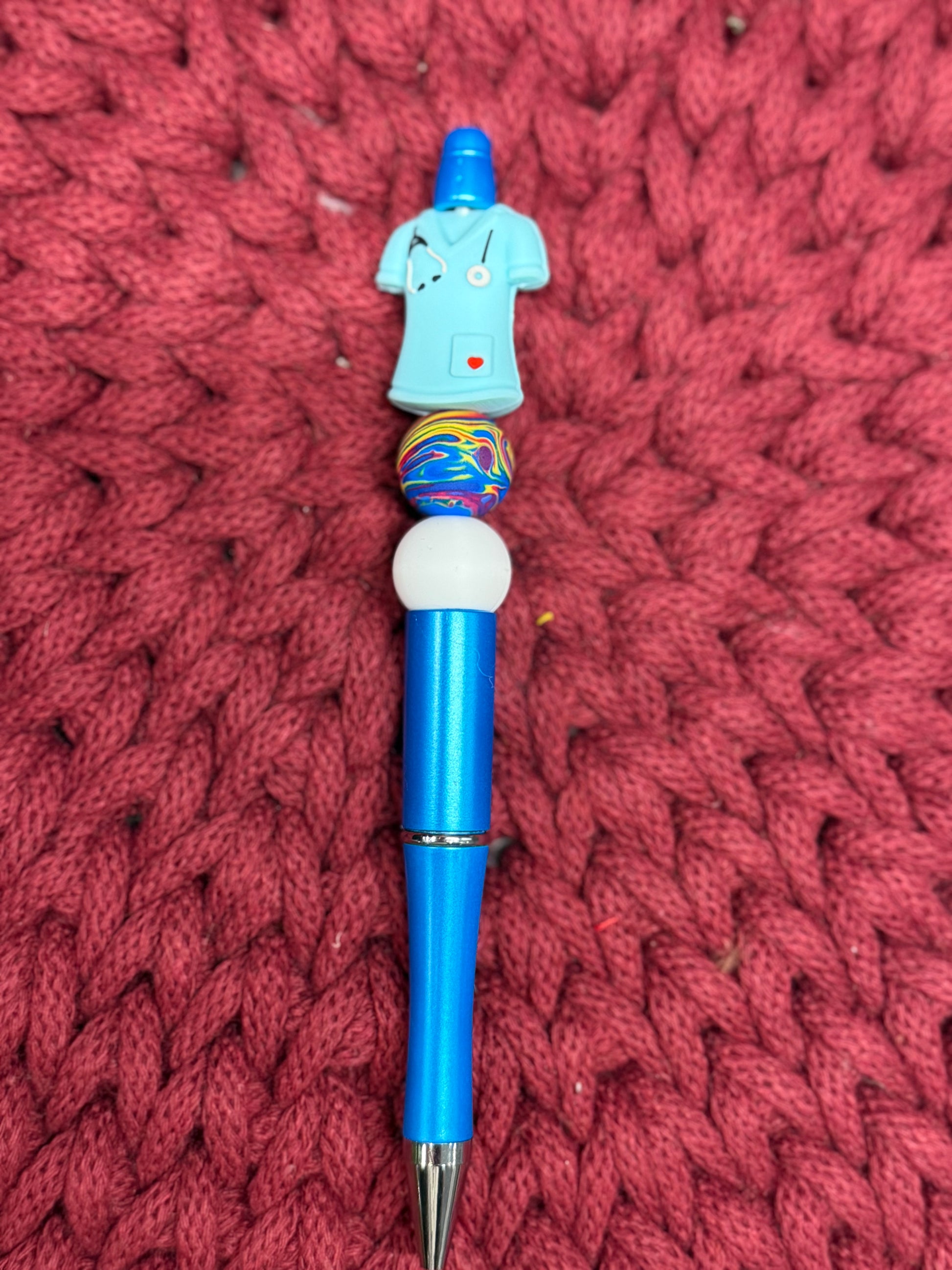 Handgemachter Kugelschreiber mit süßen Silikonperlen – perfekte kleine Aufmerksamkeit & Geschenkidee