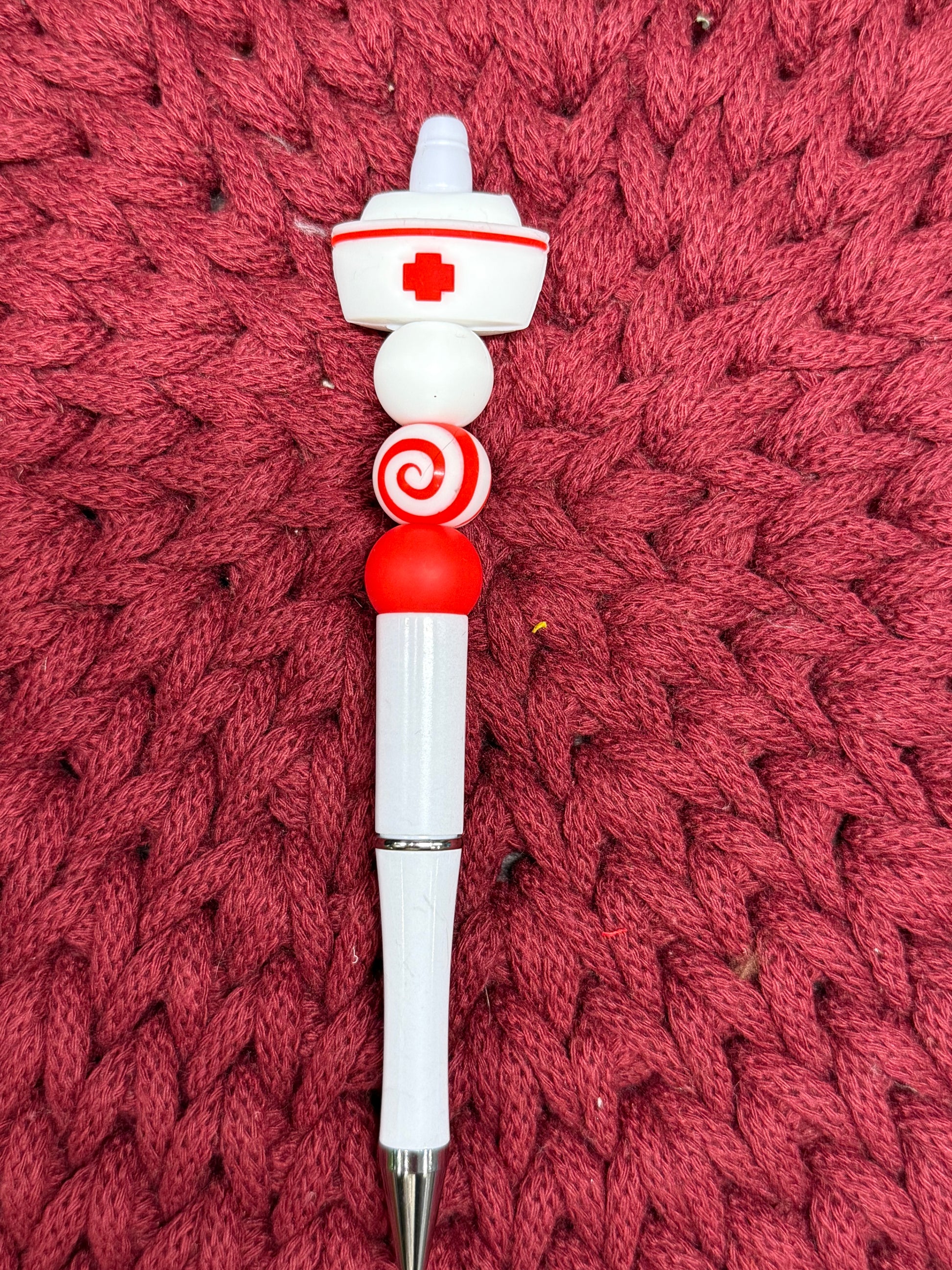 Handgemachter Kugelschreiber mit süßen Silikonperlen – perfekte kleine Aufmerksamkeit & Geschenkidee