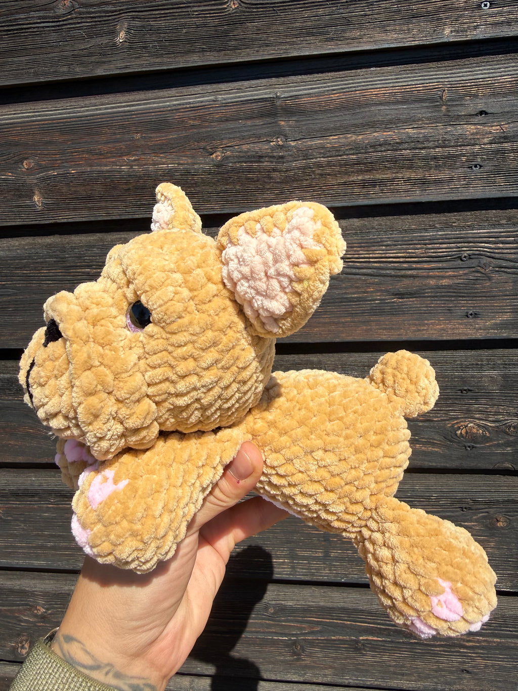 Gehäkelte Amigurumi Französische Bulldogge – Beige