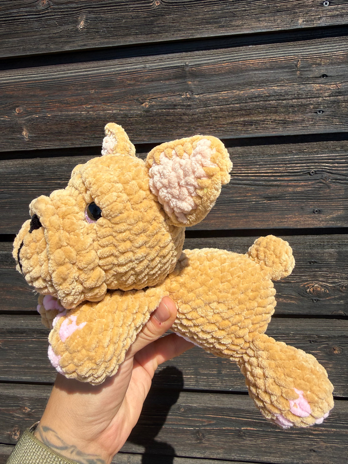 Gehäkelte Amigurumi Französische Bulldogge – Beige