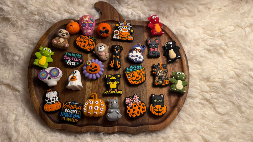 Ergonomische Häkelnadel mit Topper – Herbst & Halloween Edition