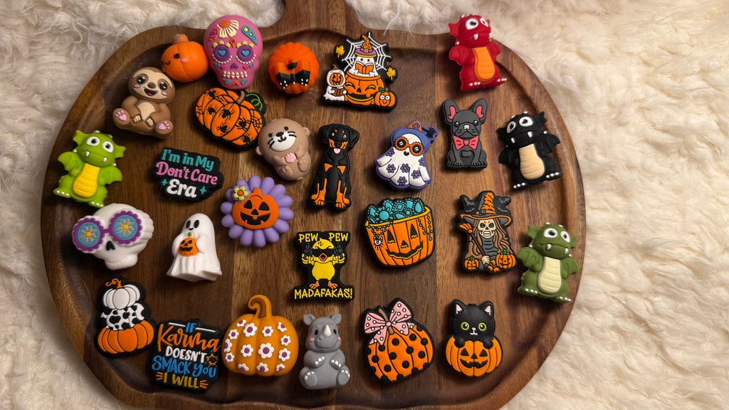 Ergonomische Häkelnadel mit Topper – Herbst & Halloween Edition