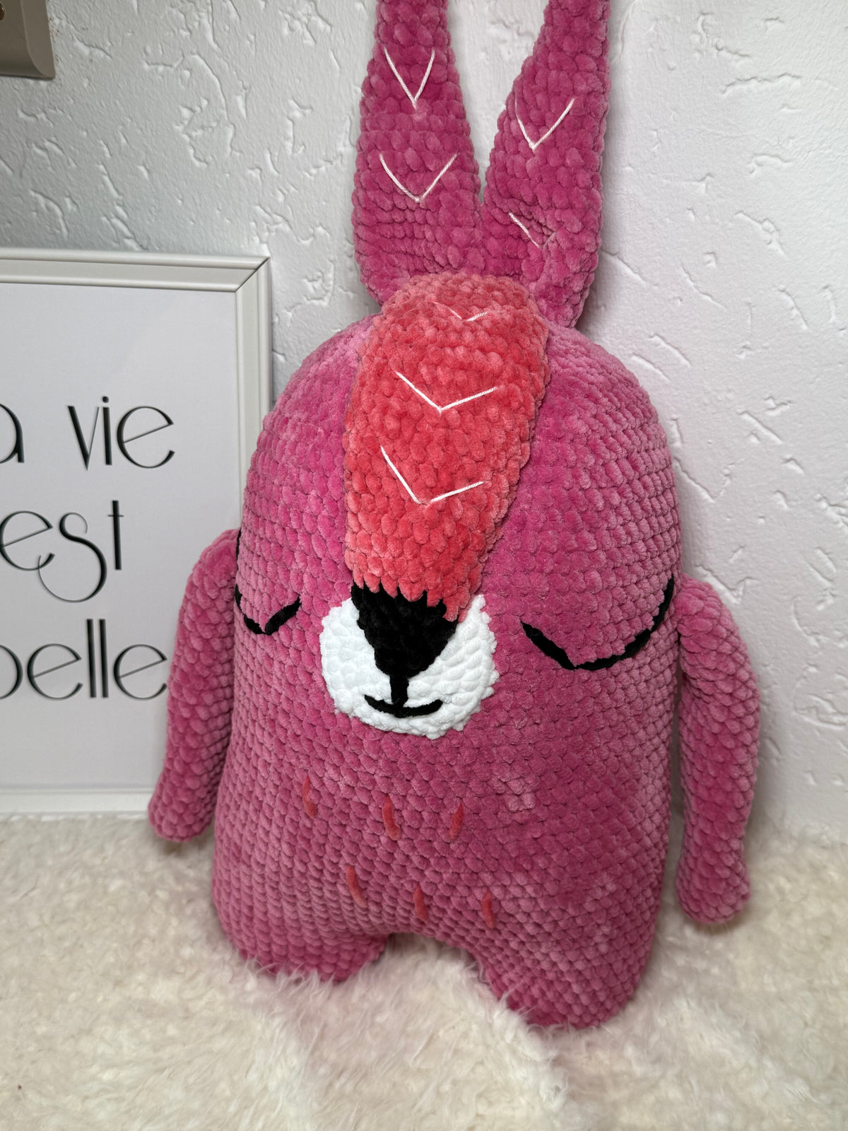 🐰 Hasen Kissen – handgehäkeltes Amigurumi Kissen