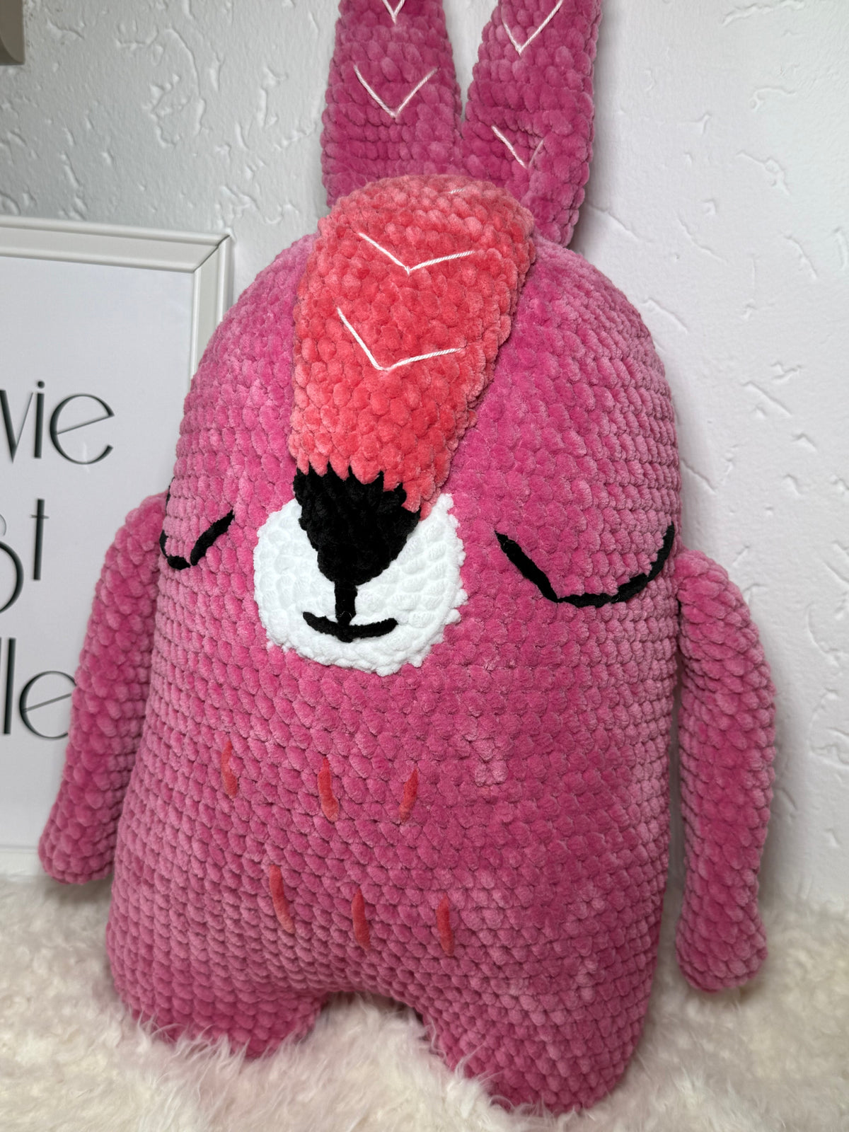 🐰 Hasen Kissen – handgehäkeltes Amigurumi Kissen