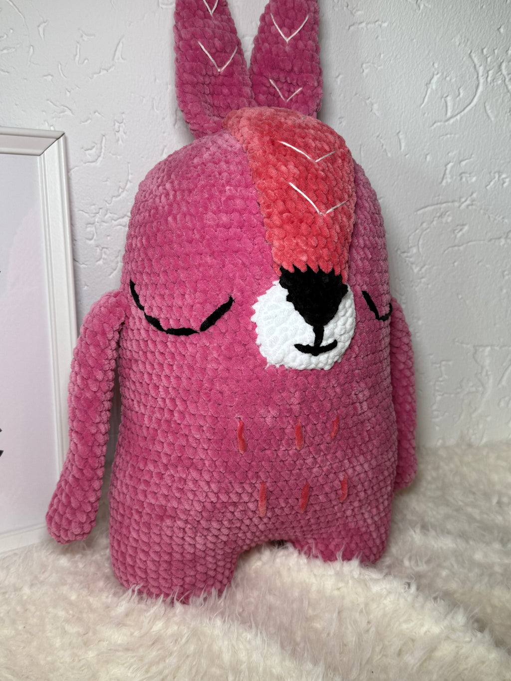 🐰 Hasen Kissen – handgehäkeltes Amigurumi Kissen