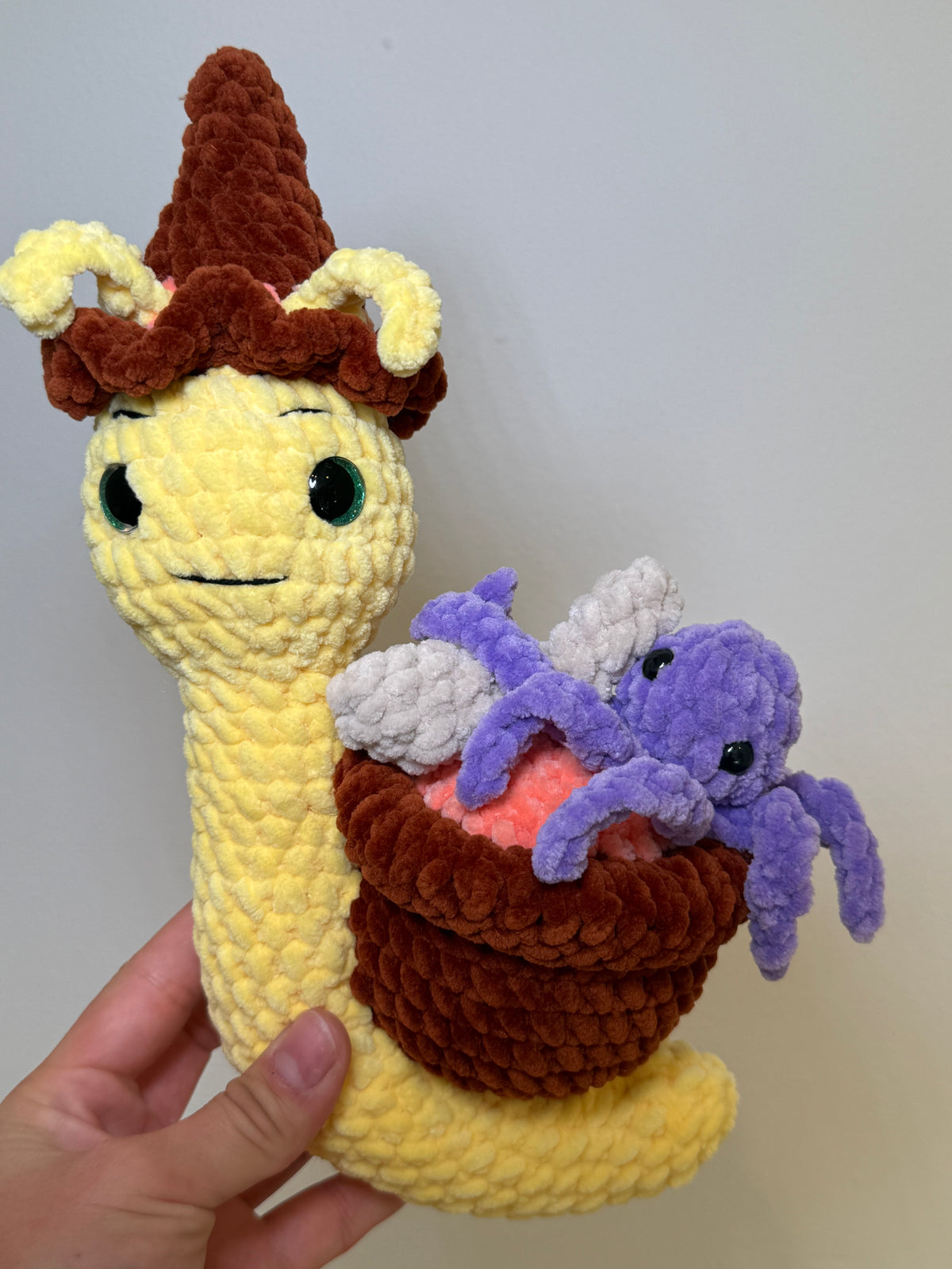 Amigurumi Schnecke mit Hexenkessel 🐌🔮