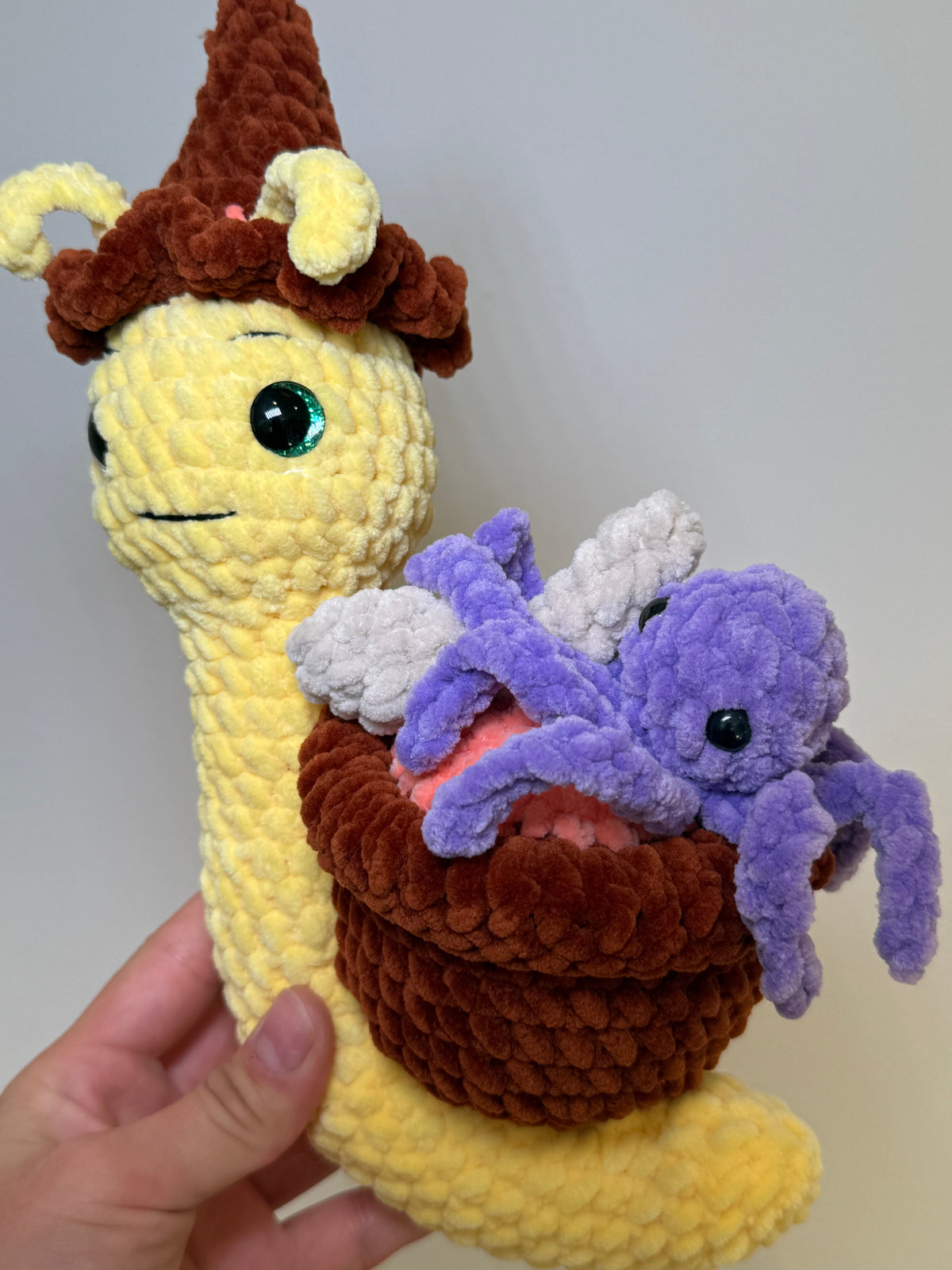 Amigurumi Schnecke mit Hexenkessel 🐌🔮