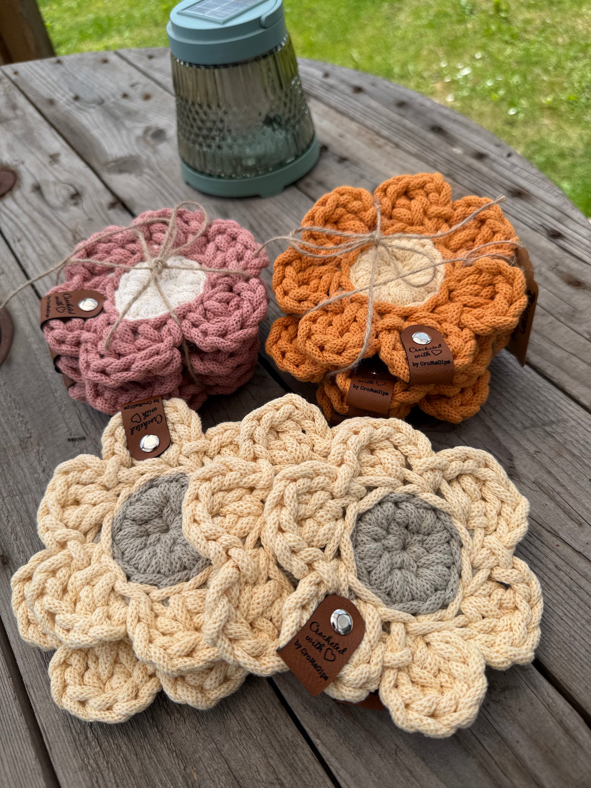 Blumenuntersetzer Set