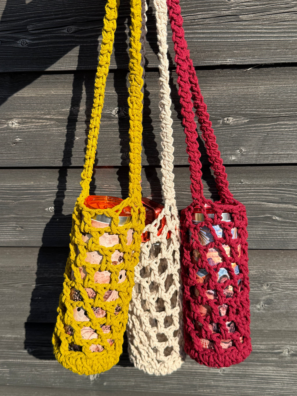 Tumbler Bag – Gehäkelte Flaschentasche