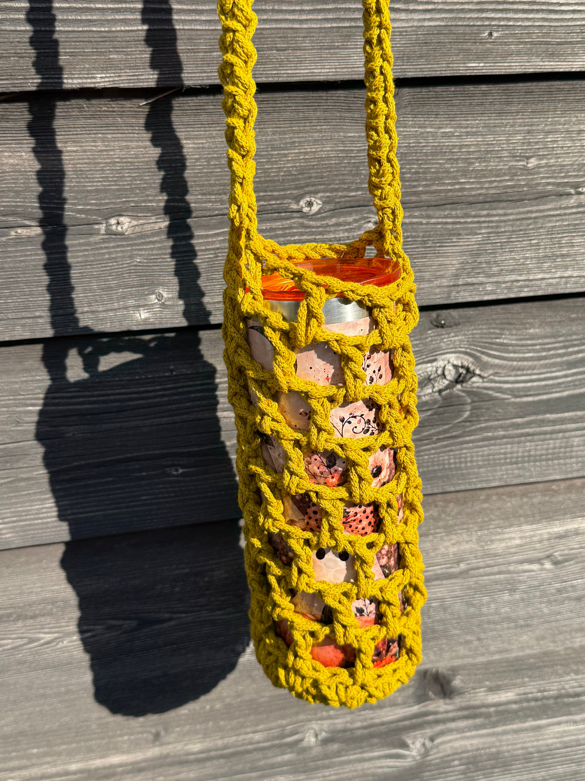 Tumbler Bag – Gehäkelte Flaschentasche
