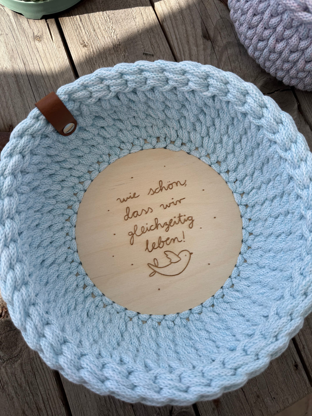 Schön das wir gleichzeitig leben 🕊️ Korb