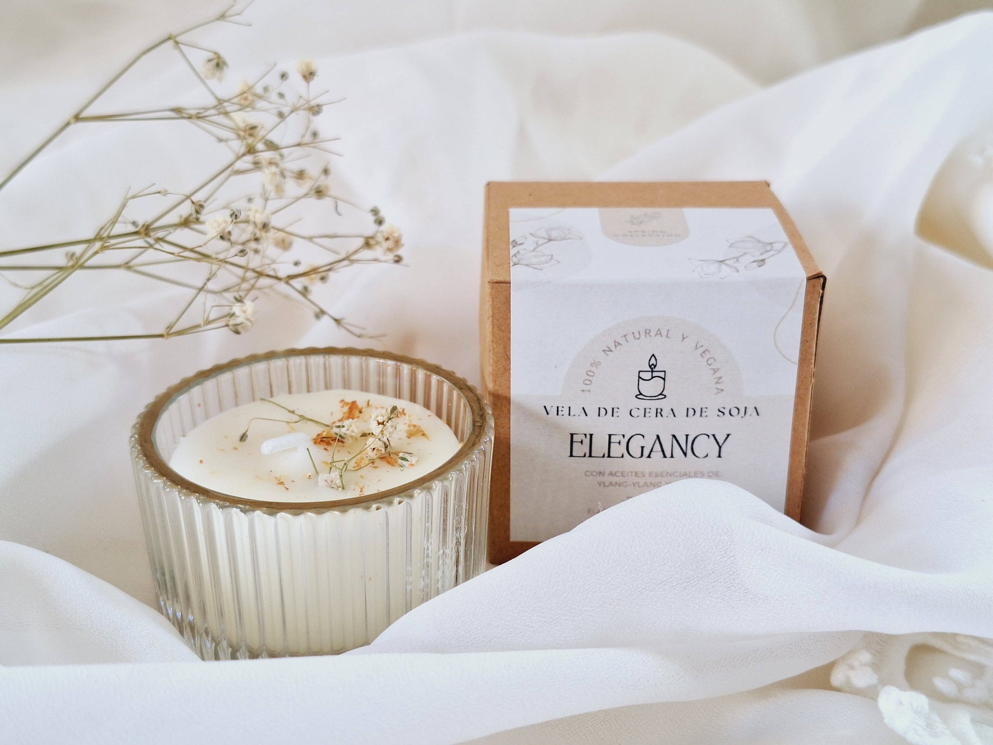 Mini-Sojakerze im Glas mit Ylang-Ylang und Jasminduft: Englisch