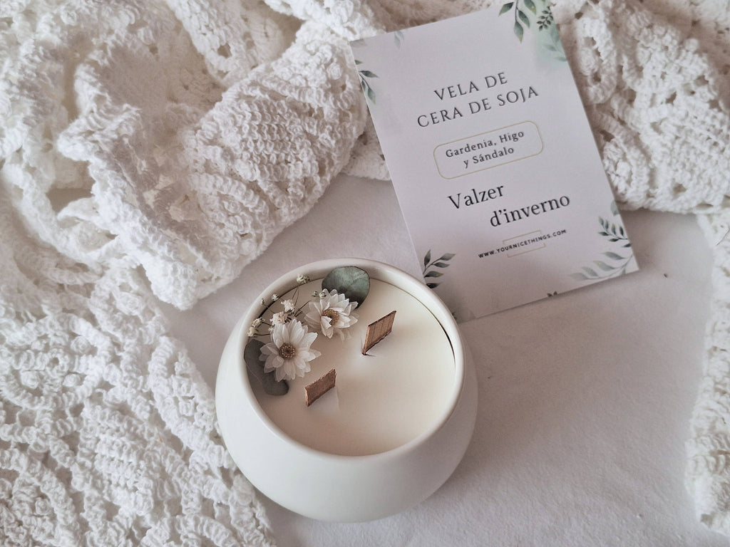 Sojakerze – Weihnachten „Valzer d'Inverno“ – Limitierte Auflage: Englisch / Fad