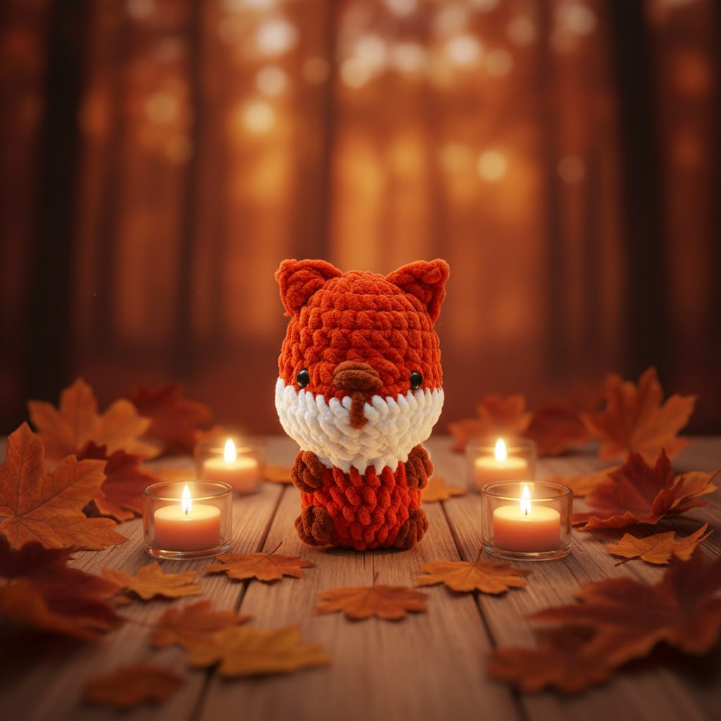 Fuchs – handgehäkeltes Mini Amigurumi